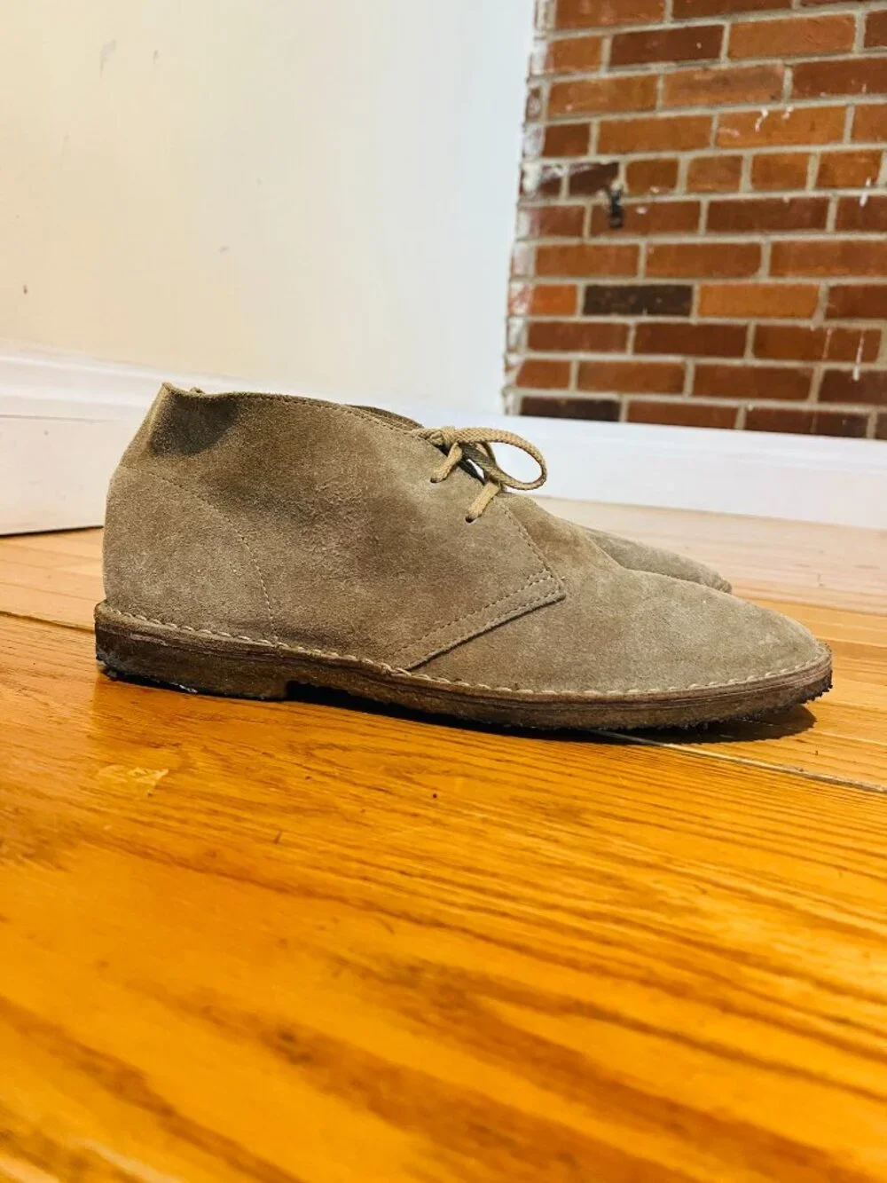 J.CREW MacAlister Chukka Boots 12 Men’s in Brown Suede Made in Italy